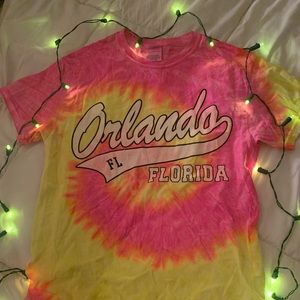 Vintage tie dye orlando t shirt